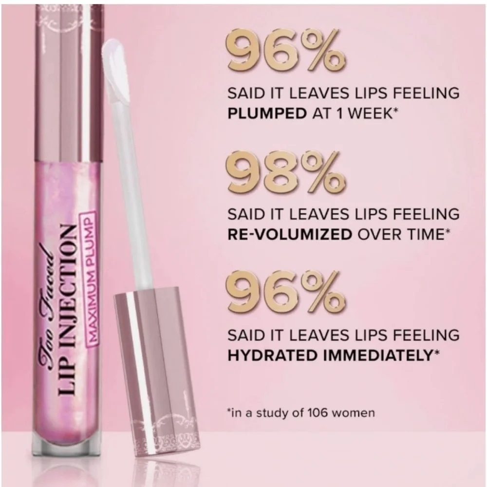 Too Faced Pop The Cork Makeup Set LIMITED EDITION with full size lip plump